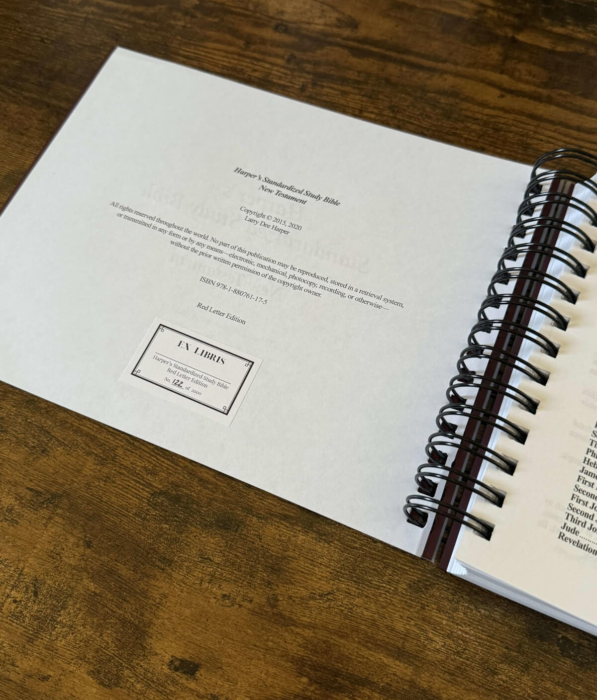 Harper's Standardized Study Bible stamp