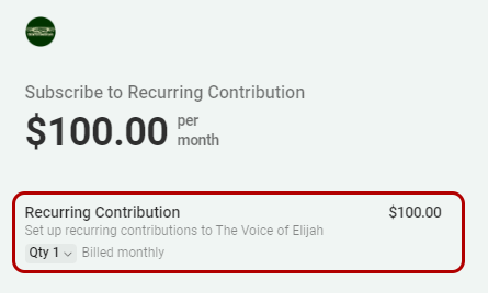 Shows the first step of where to increase the quantity of a users contribution.